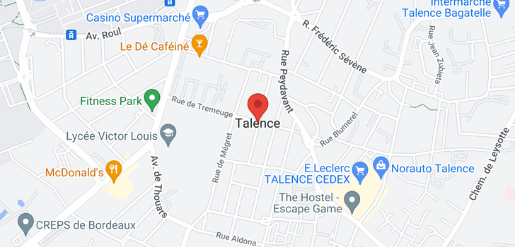 map of 8 Talence Dr